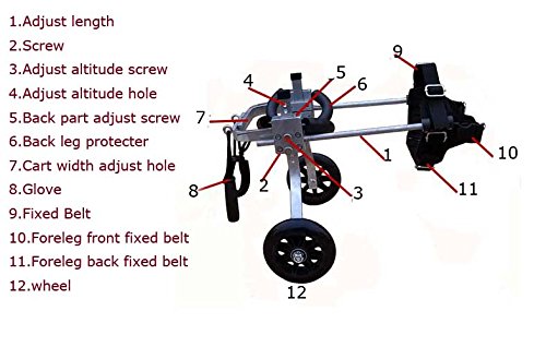 Dog Wheelchair 50 lb Big Pat Supplies Recover Equipment Wheelchair (Item#212050)