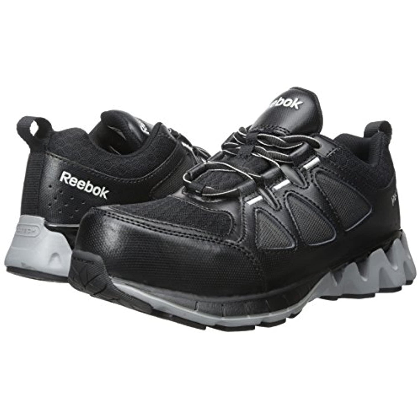 Reebok Work Women's Zigkick RB301 Work Shoe, Black/Grey, 6 M US