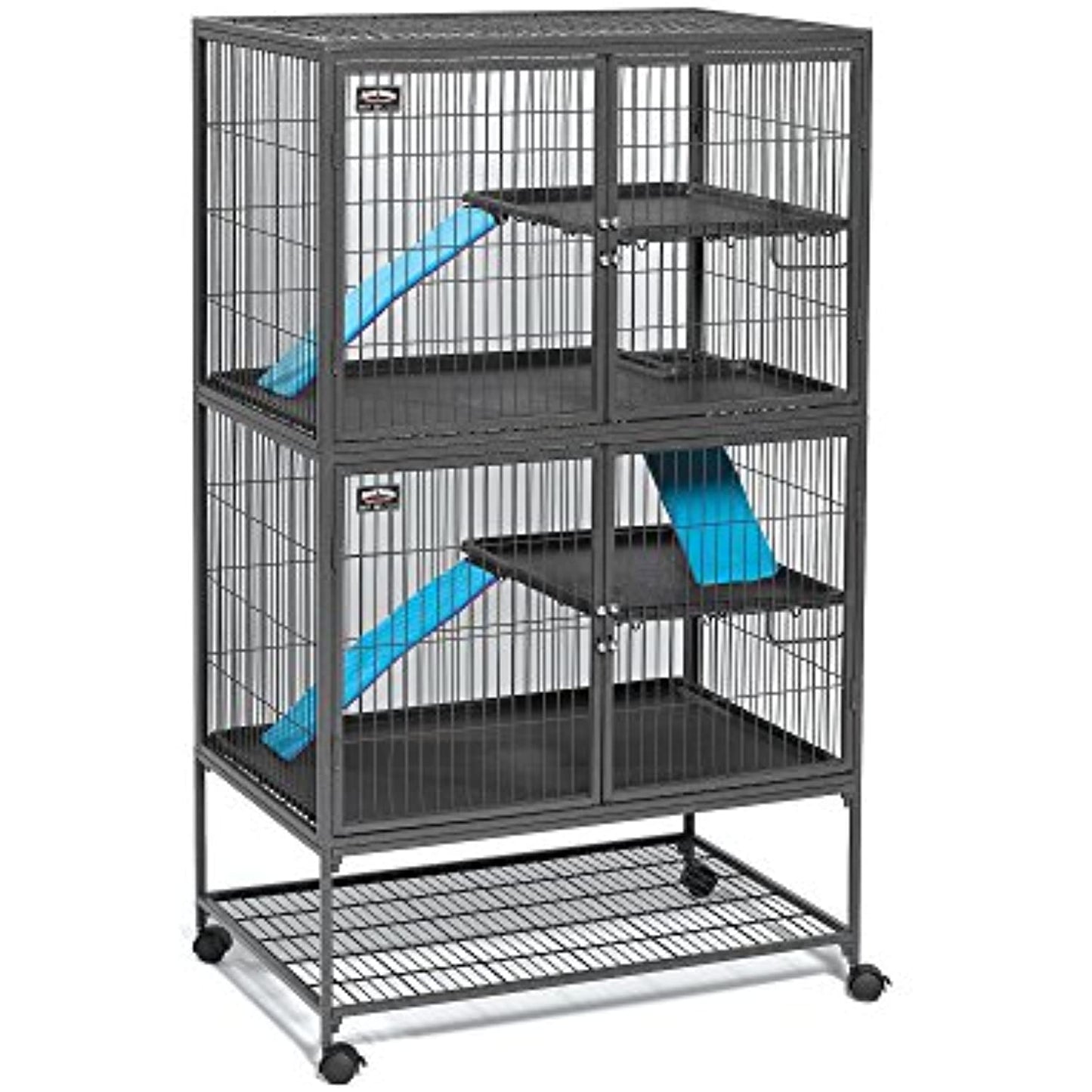 Midwest Ferret Nation Double Unit Cage Gray 36" x 25" x 62.5"