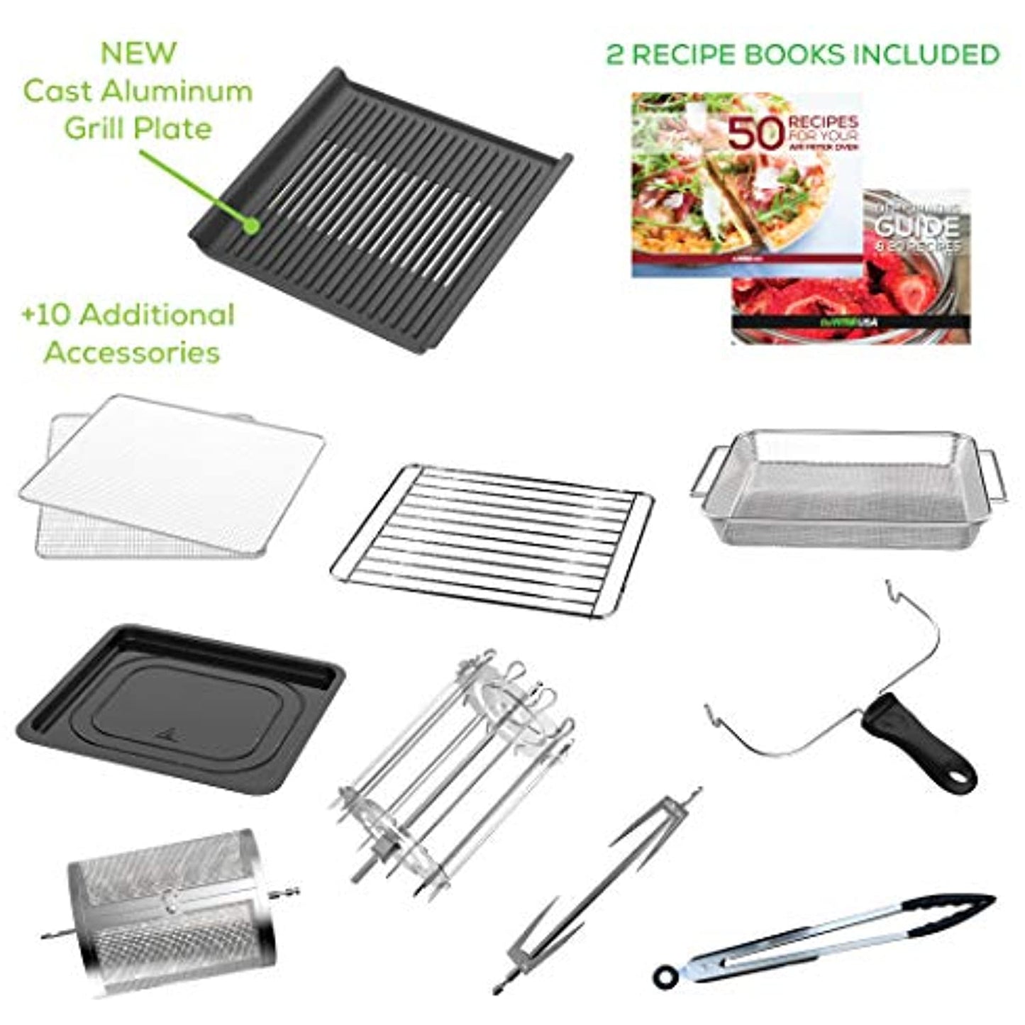 GoWISE USA Ultimate 14.7-Quart Air Fryer Grill with 11 presets. OPEN BOX