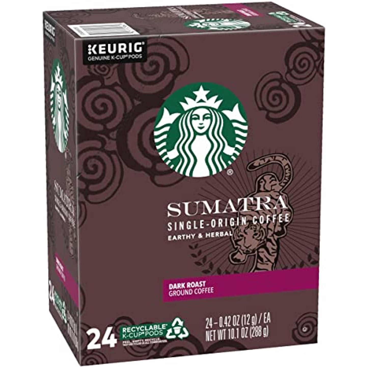 Starbucks Sumatra Dark Roast K-Cups Coffee Pods 96 Count READ DESCRIPTION