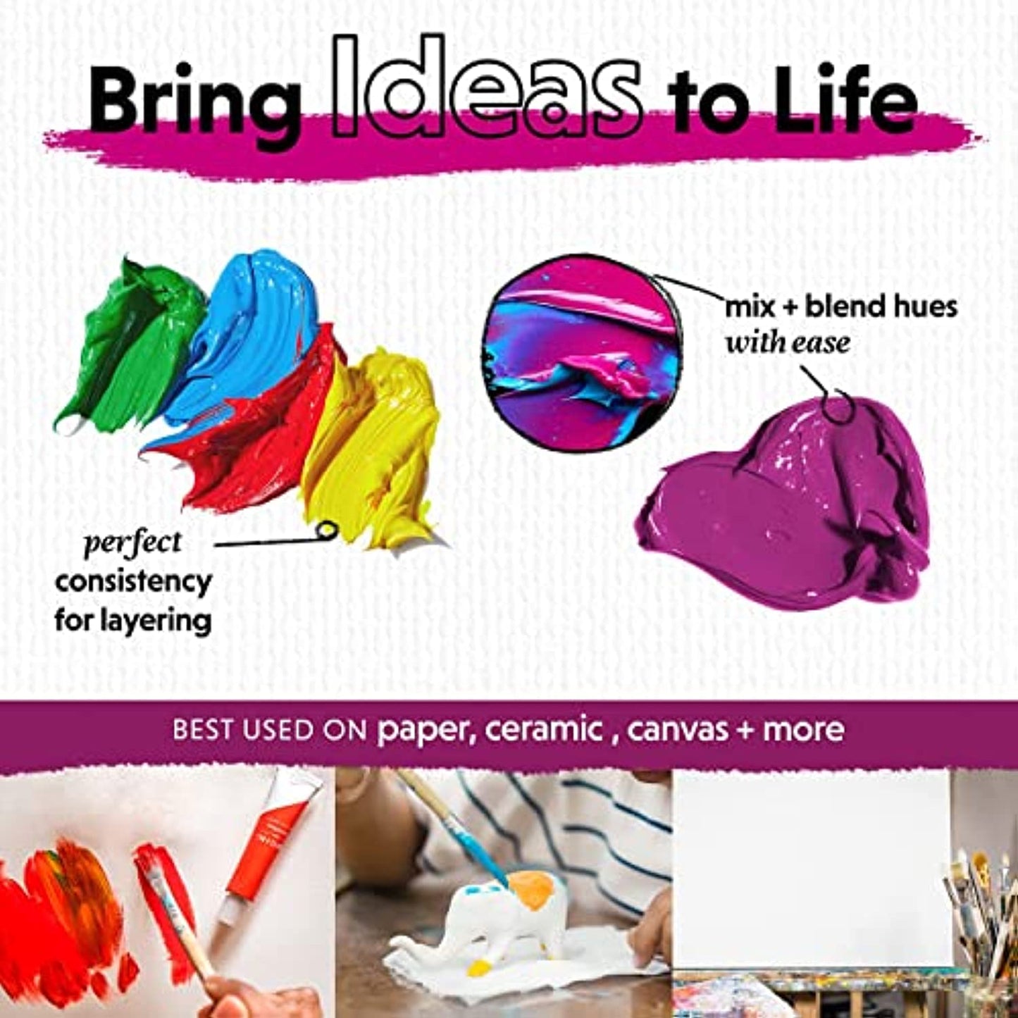 Crafts 4 All Acrylic Paint Sets 12 Sets of 12 Count Craft Paint Sets