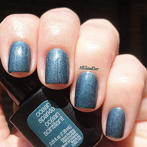 SensatioNail Color Gel Polish Ocean Sparkle .25 fl oz Lot of two