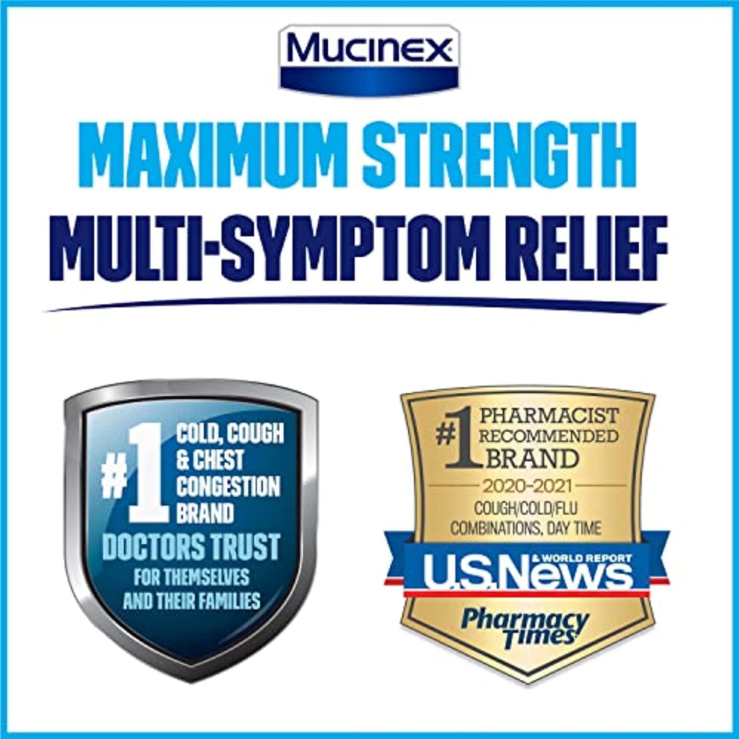 Mucinex Fast-Max Maximum Strength Cold & Flu Day and Night Medicine, 40 Count