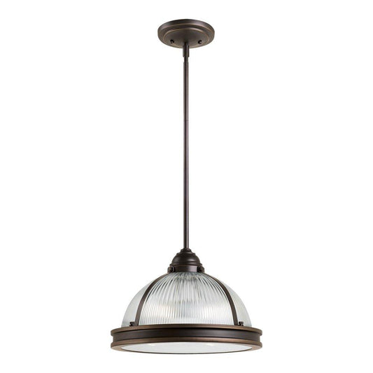 Sea Gull Lighting 65061-715 Pratt Street Prismatic Two-Light Pendant with Clea..