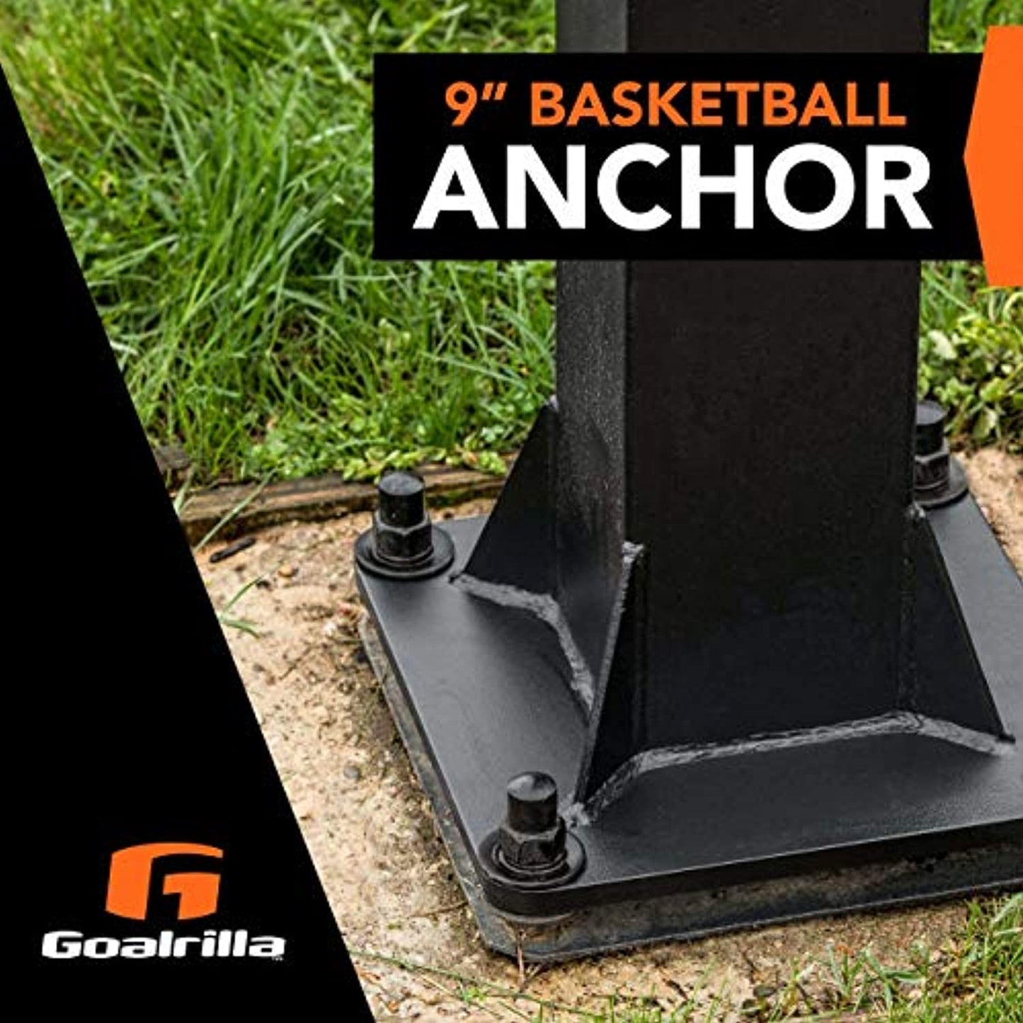 Goalrilla 9" Basketball Anchor Kit,  Installs In-Ground  (*OPEN BOX)