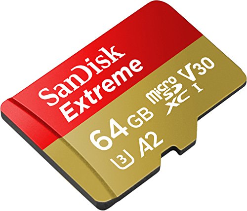 SanDisk 64GB Extreme microSD UHS-I Card with Adapter - U3 A2 -