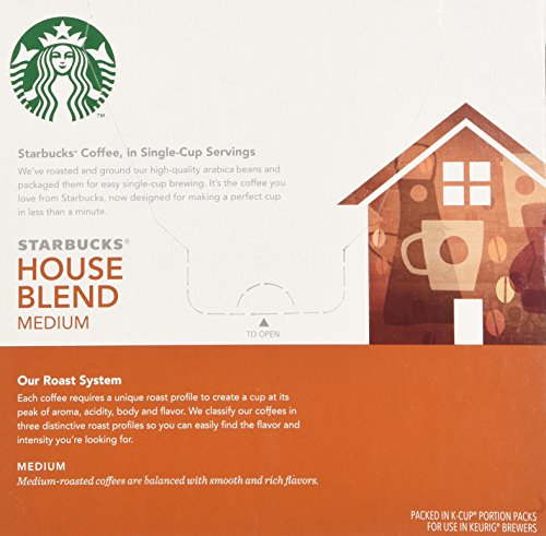 Starbucks 128 COUNT House Blend, K-Cup for Keurig Best Before August 2020