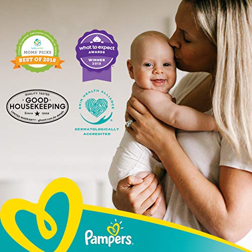 Diapers Pampers Swaddlers Size 1 (8-14 lb), 198 Count - Disposable Baby Diapers Size 1 / Newborn, 198 Count, ONE MONTH SUPPLY