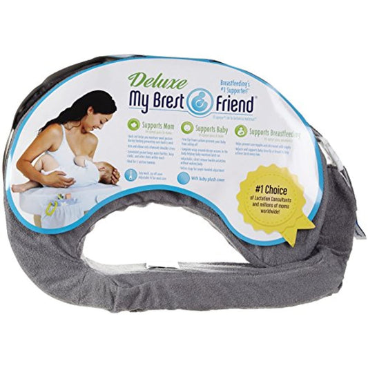 My Brest Friend Deluxe Nursing Pillow, Evening Grey  (NEW)