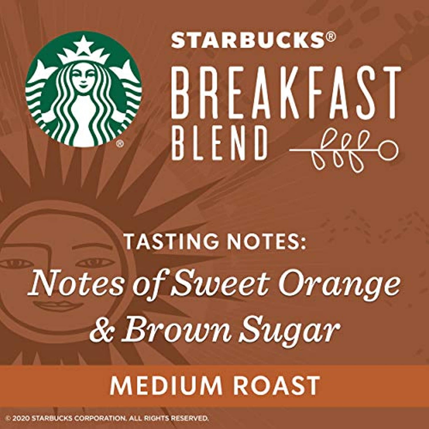 Starbucks Breakfast Blend Medium Roast Ground Coffee, 18 oz, 6/CASE, NOV/2021