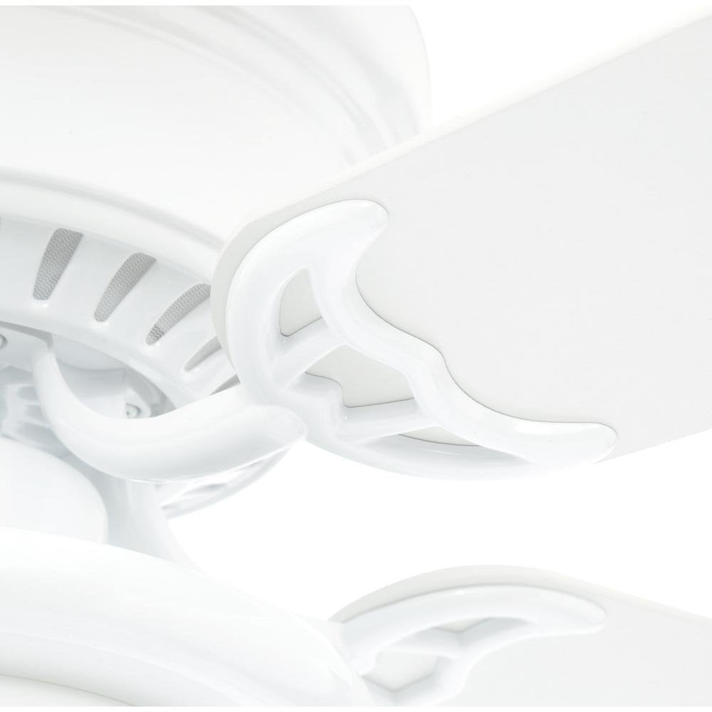 Hugger 52 in. LED White Ceiling Fan-AL383LED-WH