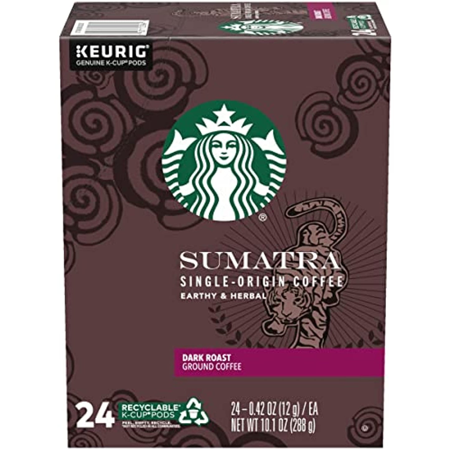 Starbucks Sumatra Dark Roast K-Cups Coffee Pods 192 Count READ DESCRIPTION