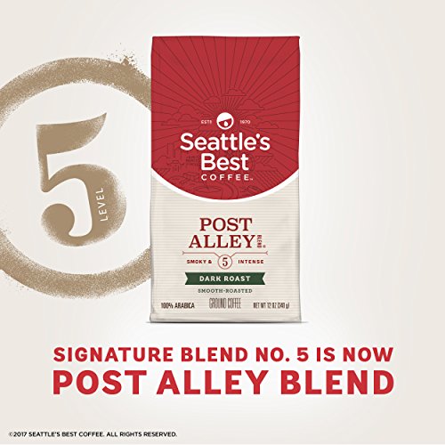 PACK OF 12 Seattle's Best Post Alley Dark Ground , 12 Oz EA Best Before 2/2020