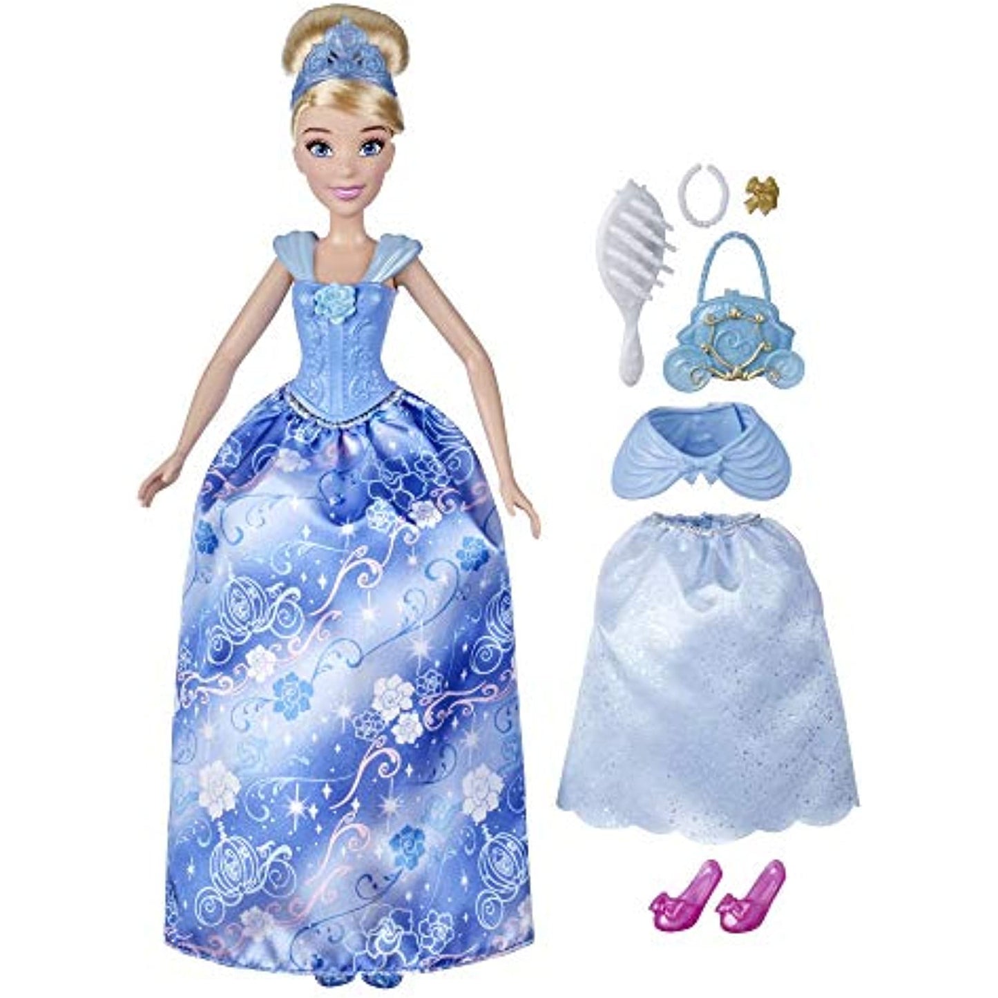 Disney Princess Style Surprise Cinderella Fashion Doll with 10 Fashions and