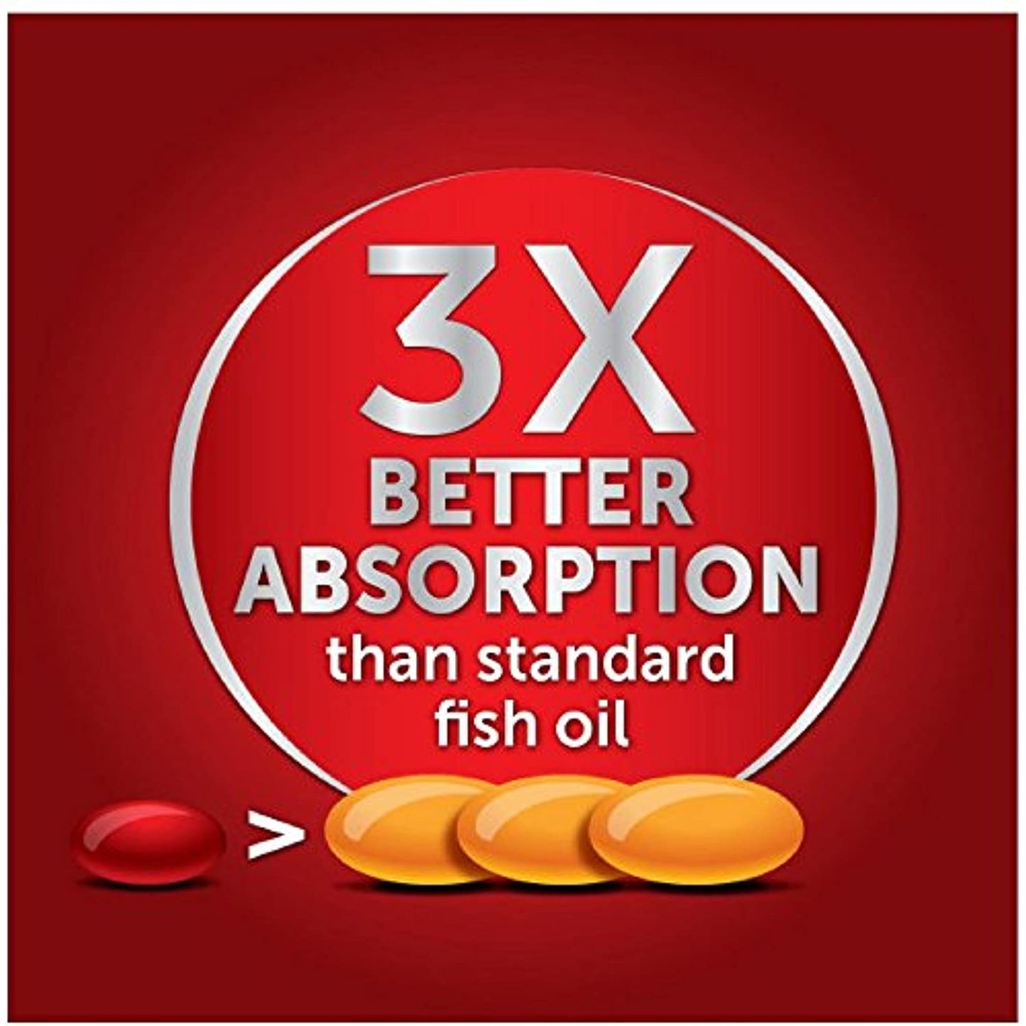 MegaRed Advanced Triple Absorption 800mg, 40 softgels - Omega-3 Fish Oil Supplement