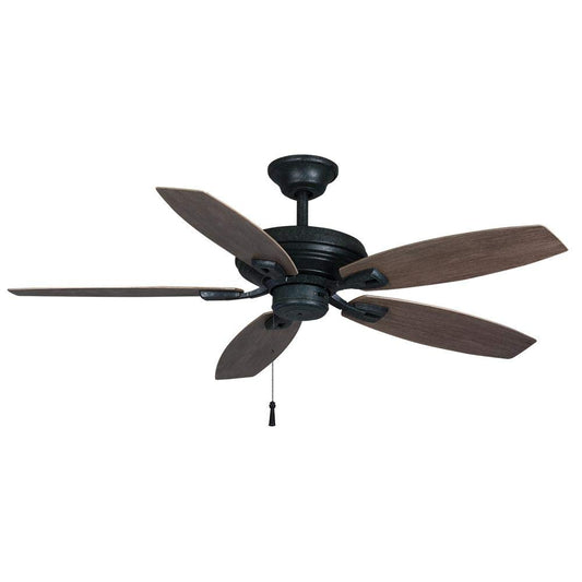 Hampton Bay North Pond 52 in. Indoor/Outdoor Aged Silver Ceiling Fan