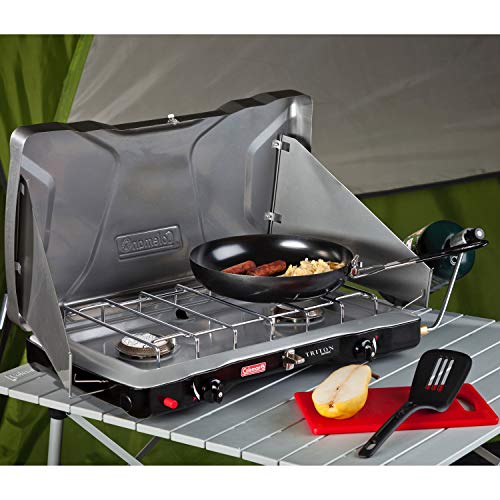 Coleman Gas Camping Stove | Triton+ Propane Stove, 2 Burner