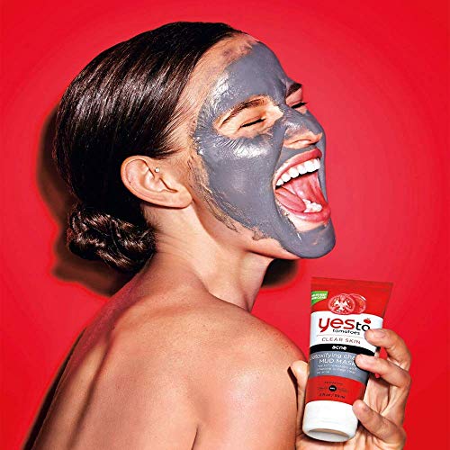 Yes To Tomatoes Facial Mud Mask w/ Detoxifying Charcoal - Facial Mask for Acne