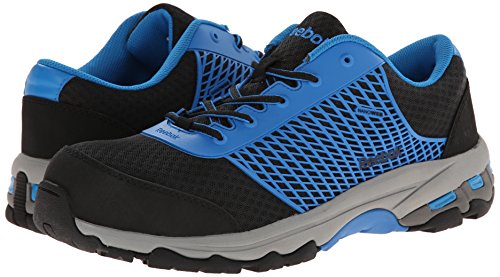 Reebok Work Men's Heckler Rb4620 shoe, Black/Blue Trim, 11 M US