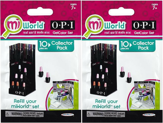 LOT OF 2 - miWorld OPI GelColor Set 10 Pcs Collector Pack O.P.I.