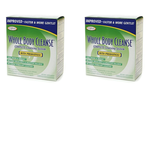 LOT OF 2 Enzymatic Therapy Whole Body 10-Day Cleanse Kit with Probiotics