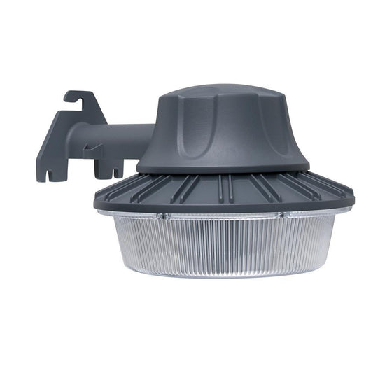 Commercial Electric 46-Watt Gray Outdoor Integrated LED Area Light Wall/Pole M..