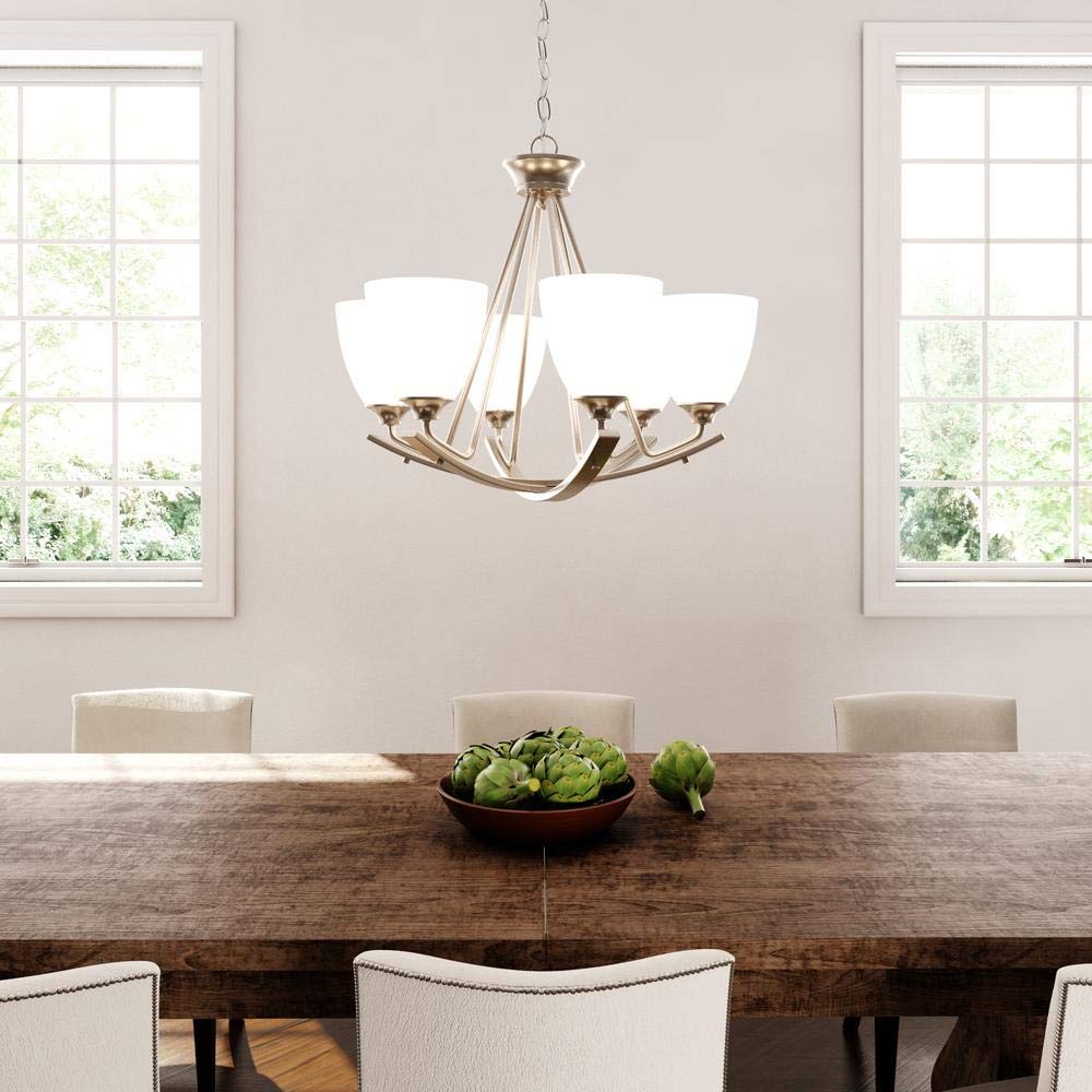 Home Decorators Collection 6-Light Brushed Nickel Chandelier