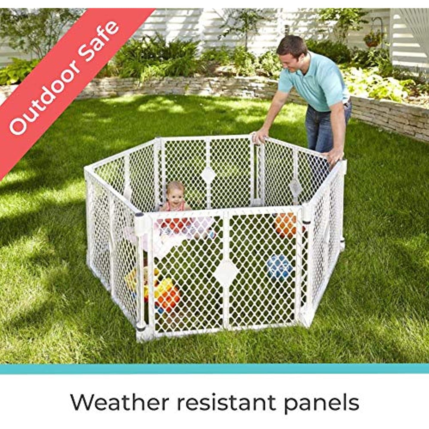 NorthStates SuperYard Playyard/ Barrier with Wall Mount Kit -up to 201"- OPENBOX