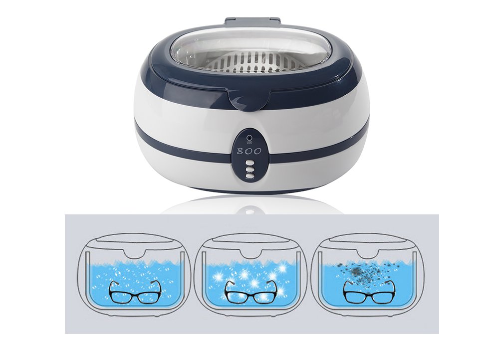 Digital Ultrasonic Cleaner Machine VGT-800 Jewelry Eyeglasses Watches OPEN BOX