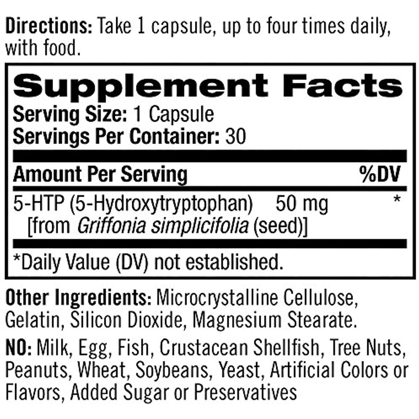 5-HTP 50mg 30 ct 6 Pack Mood & Stress Reduces Anxiety Natrol 5 HTP Supplement