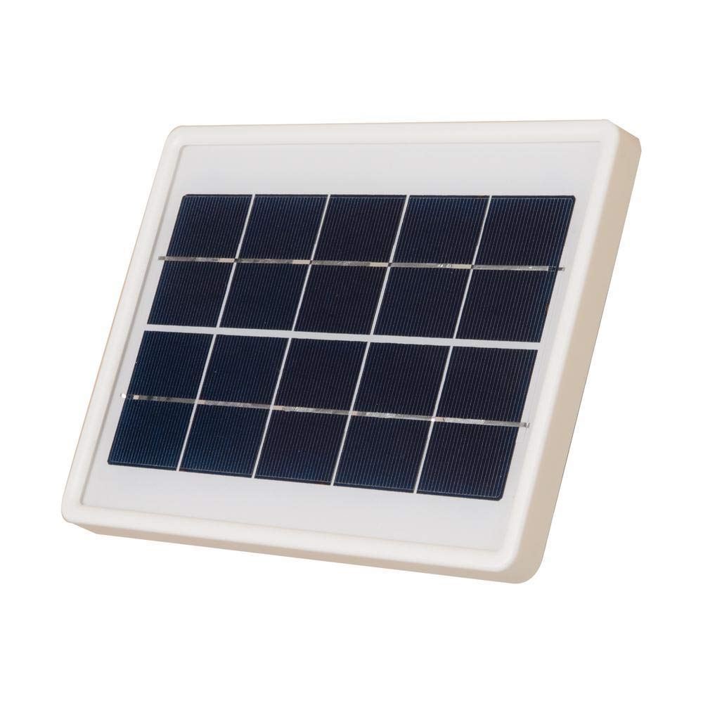 Defiant 180-Degree White 90-Watt Equivalent Motion Activated Outdoor Solar Powered Integrated LED Twin Head Flood Light