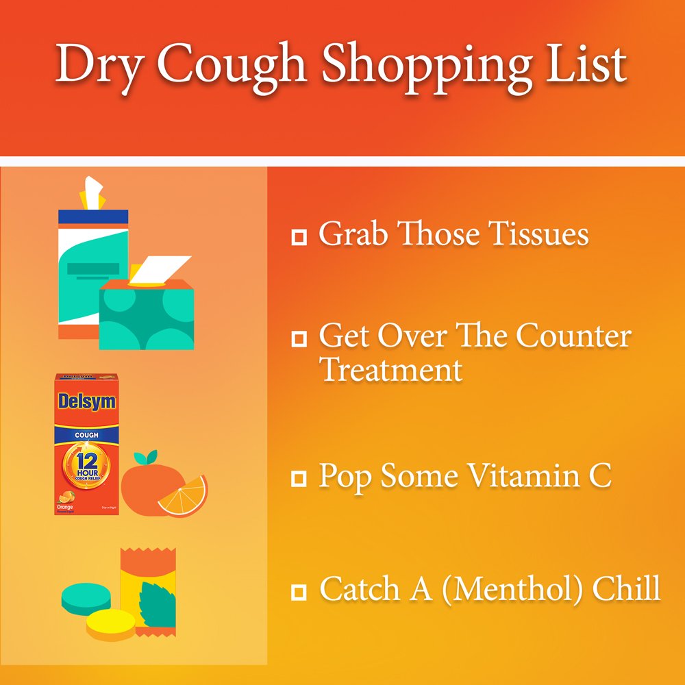 Delsym Adult 12 Hour Cough Relief Orange 3 oz EXP 3/2024