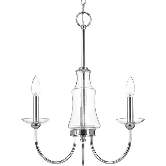 Progress Lighting P400102-015 Litchfield Three-Light Chandelier, Grey