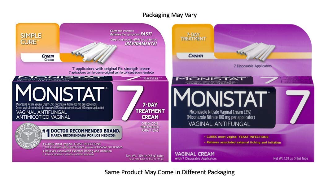 Monistat 7-Day Yeast Infection Treatment | Cream with Applicators Damaged Box