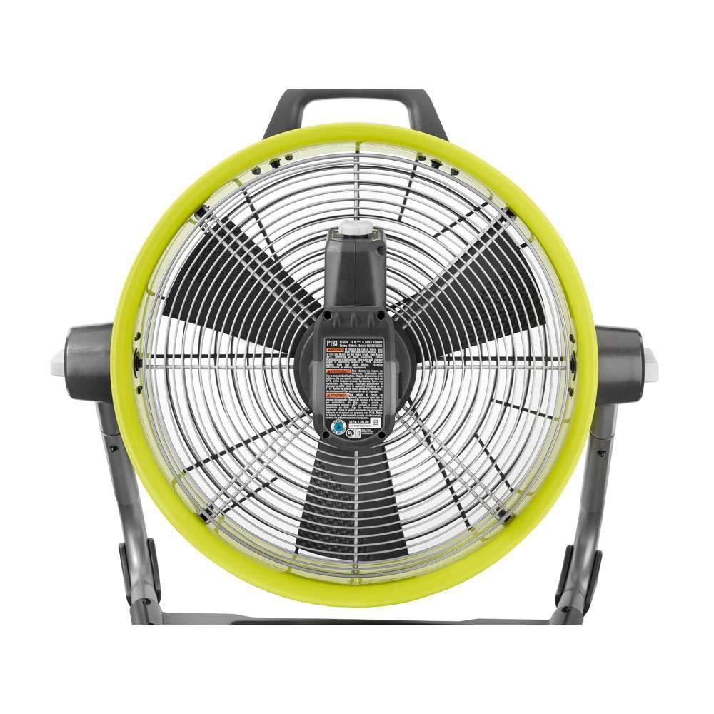 Ryobi 18-Volt ONE+ Hybrid 18 in. Air Cannon Drum Fan