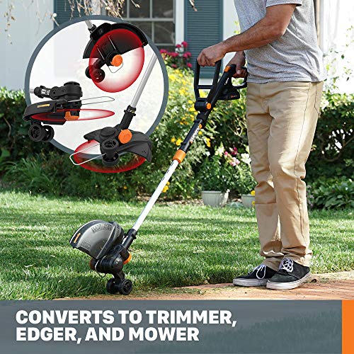 WORX WG170.1 12" Grass Trimmer/Edger/Mini-Mower 2 20V 4.0Ah Batteries & Charger