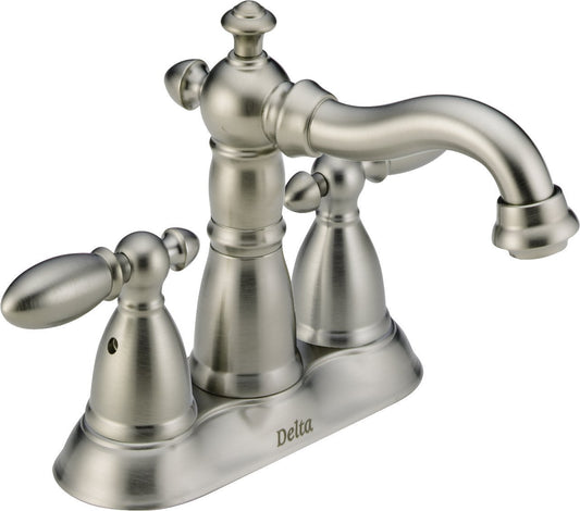 Delta Faucet Victorian 2-Handle Centerset Bathroom Faucet with Diamond Seal Te..