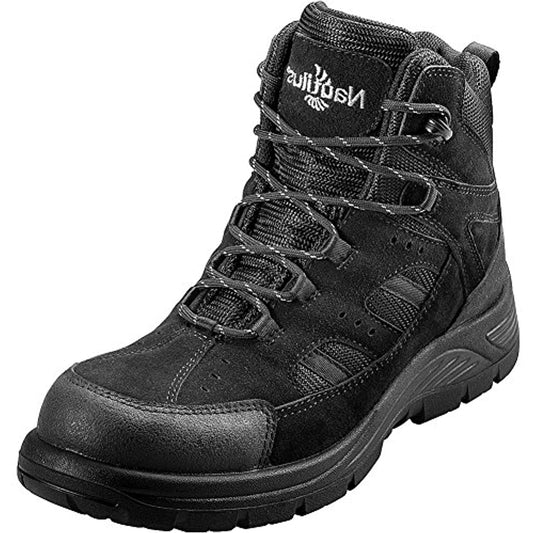 Nautilus Safety Footwear, Comp Toe 6" Boot, Waterproof, Black, 7.5 Mens