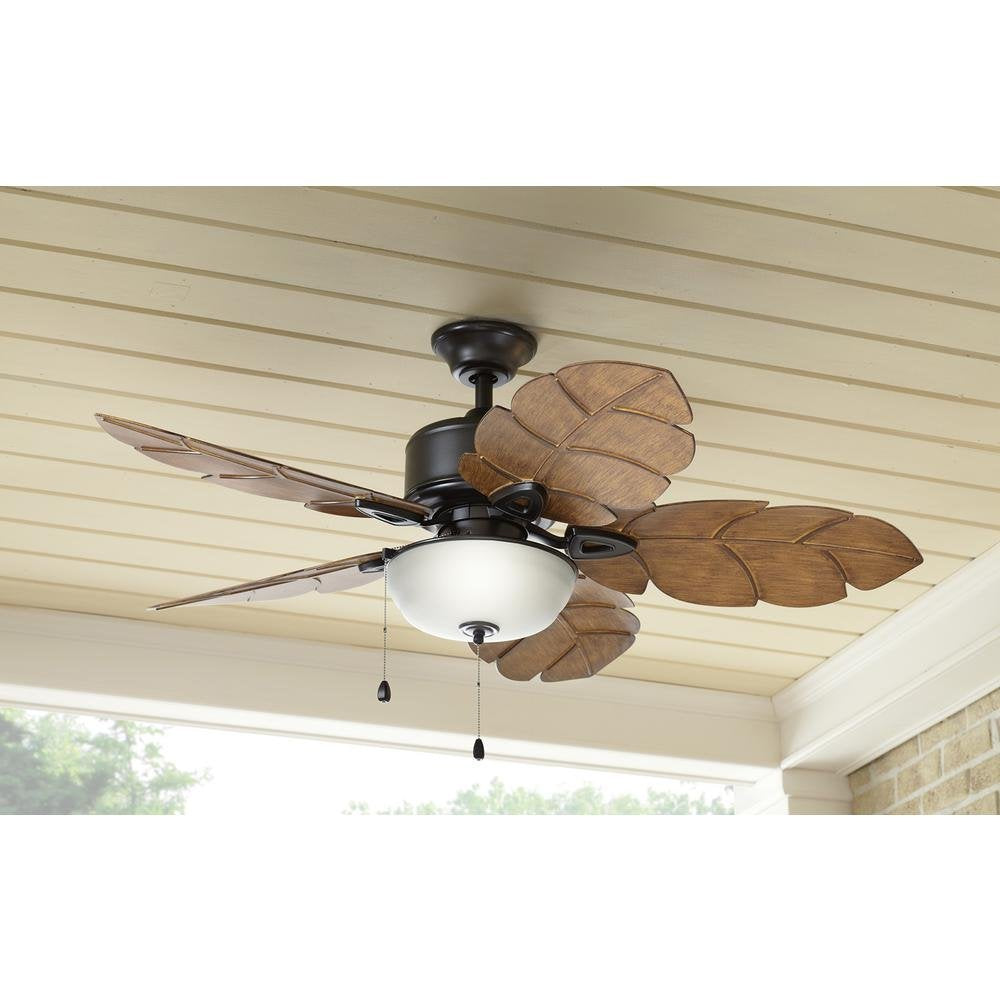 Home Decorators Collection 51422 Palm Cove 52 in. Natural Iron Ceiling Fan READ