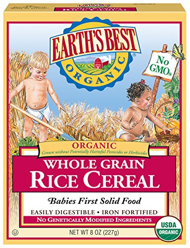 Earth's Best Organic Whole Grain Rice Cereal, 8 oz BB: Mar 13, 2021 **Lot of 10