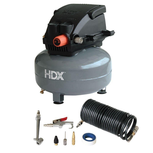 HDX 0110124A Pancake Air Compressor with 13 pcs.