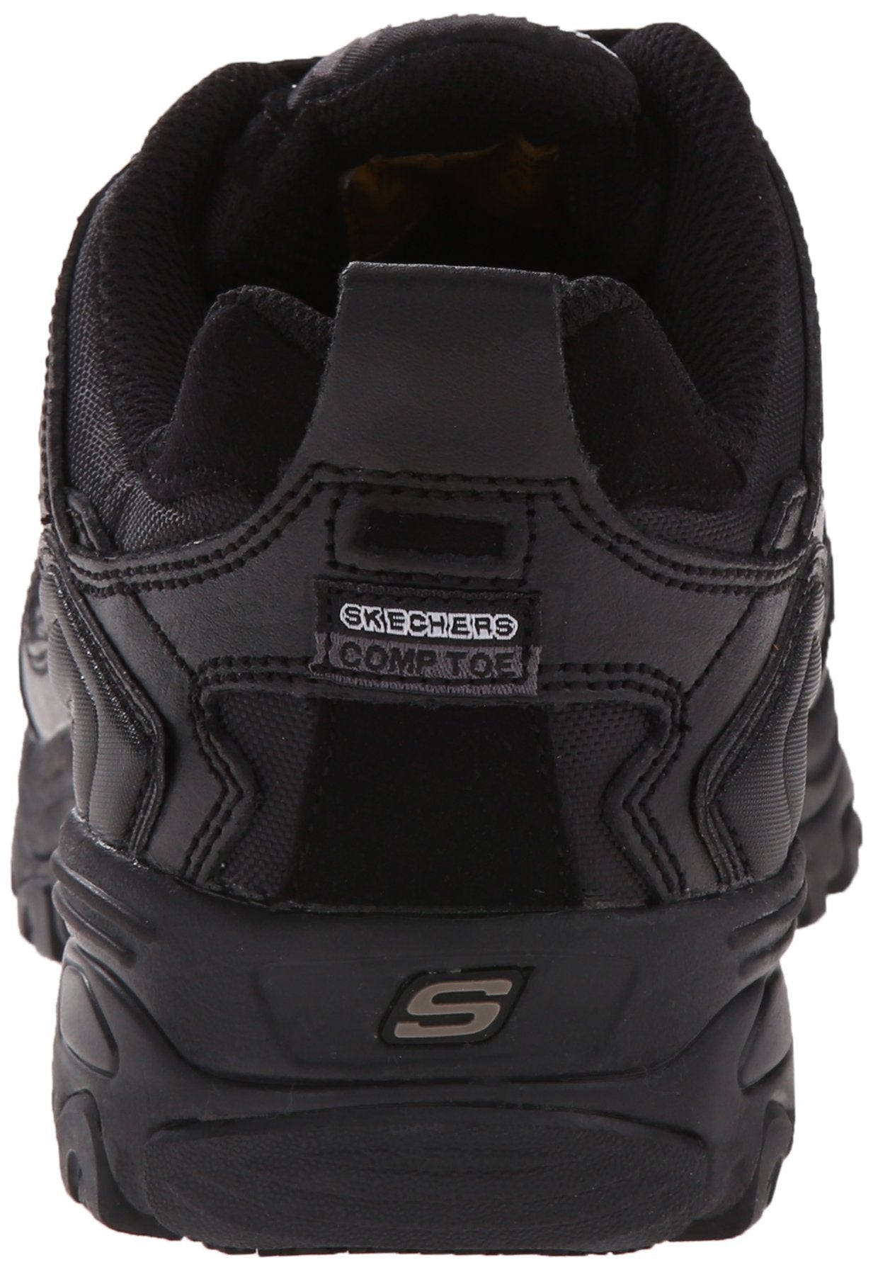 Skechers for Work Women's D'Lite Slip Resistant Toliand Work Shoe,Black,8.5 M US