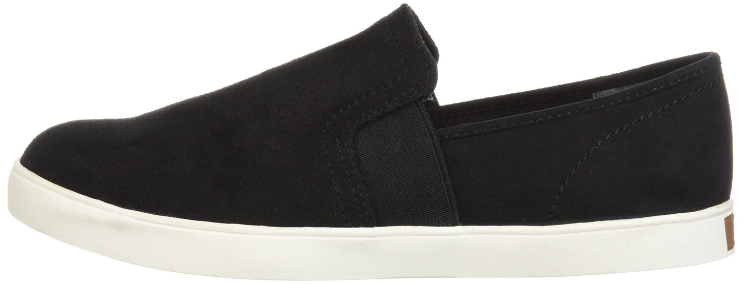 Dr. Scholl's Shoes Women's Luna Sneaker, Black Microfiber Perforated, 8.5