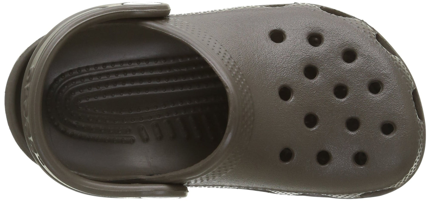 crocs Kid's Classic K Clog 10006, Chocolate, 3 US Little Kid / 5 US Big Kid