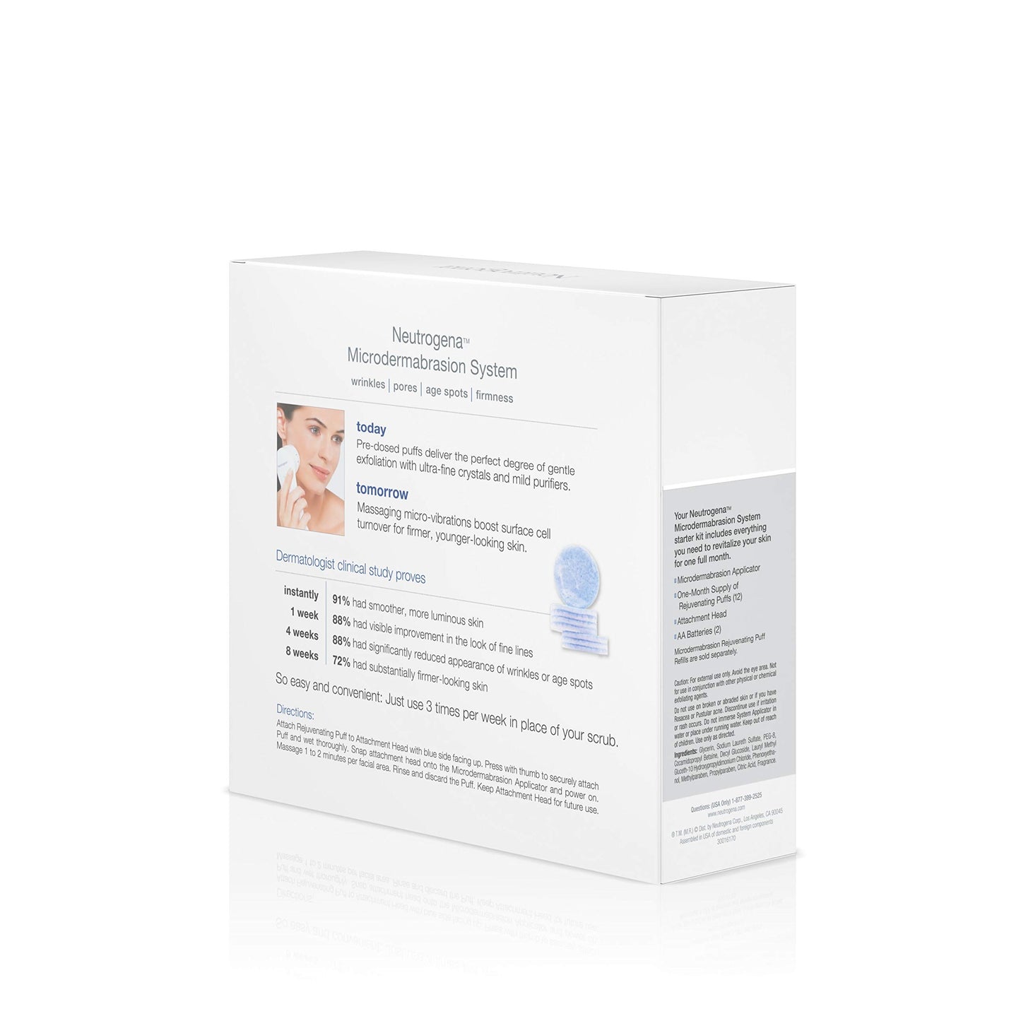 Neutrogena Microdermabrasion Starter Kit – At-home skin exfoliating DAMAGED BOX