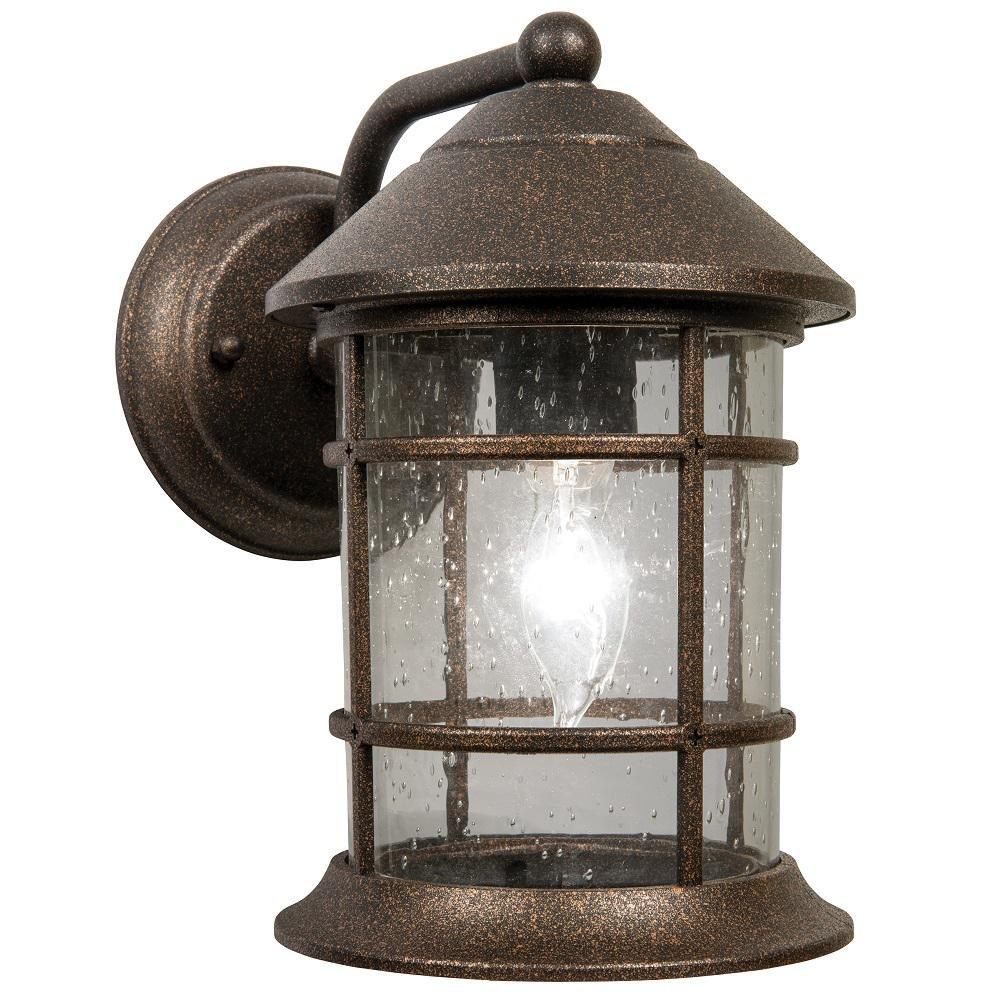 Newport Crest 7787-02BZ Sunset 1-Light Bronze Outdoor Wall Lantern