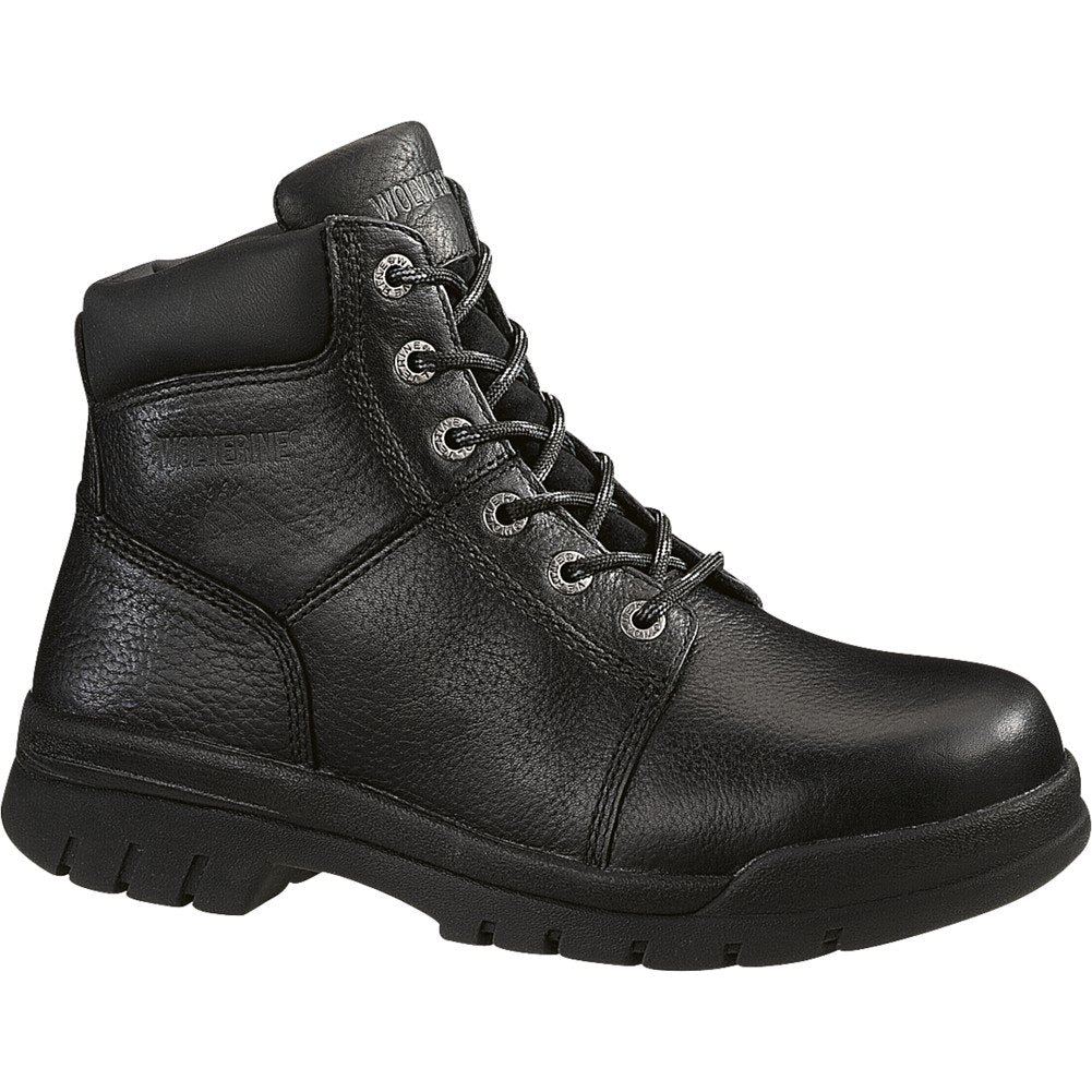 Please Read* WOLVERINE Marquette Slip Resistant 6" Work Boot Men 7 Black