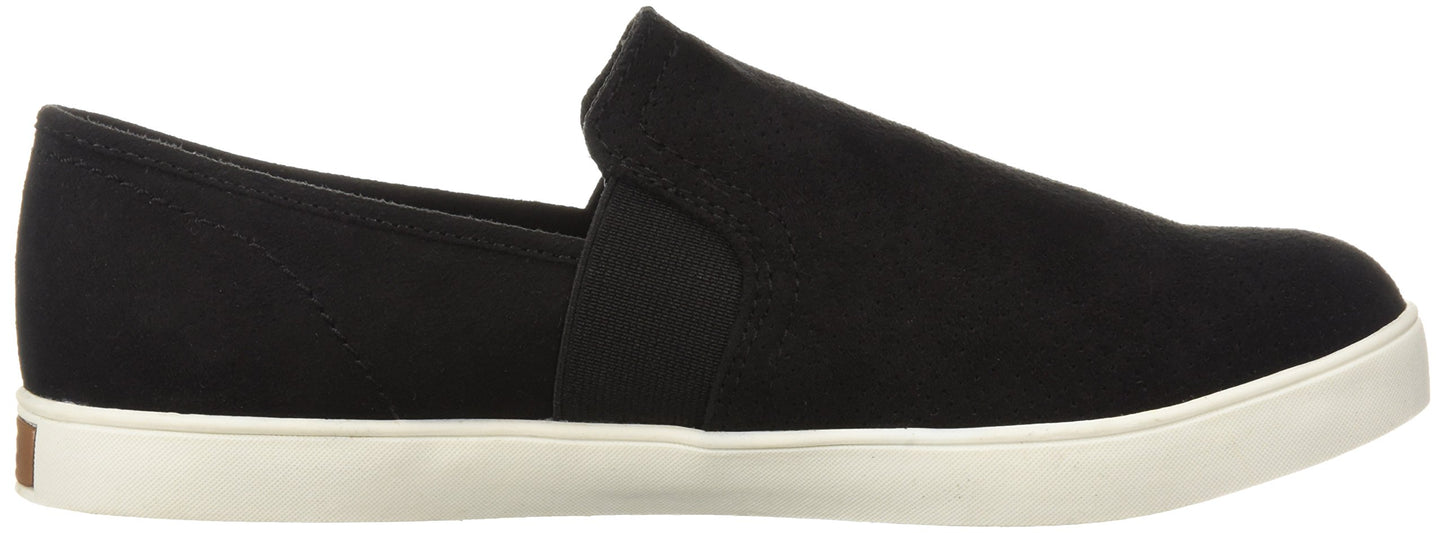 Dr. Scholl's Shoes Women's Luna Sneaker, Black Microfiber Perforated, 7