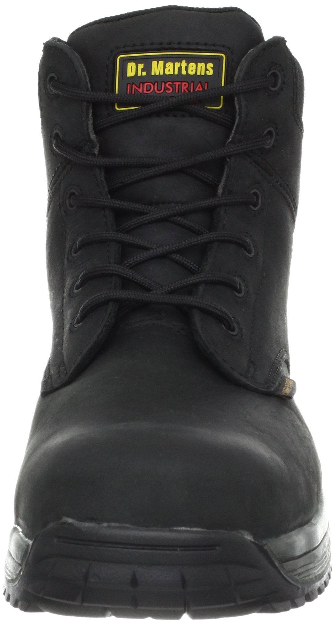 Dr. Martens Men's Falcon Work Boot,Black Industrial Greasy,12 UK/13 M US